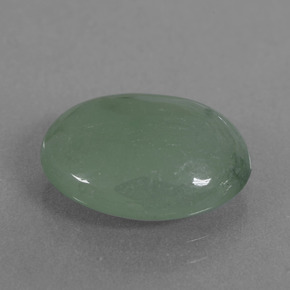 Giadeite naturale verde da 6,71 ct, taglio ovale, traslucido