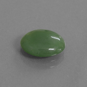 Giadeite naturale verde da 2,77 ct, taglio ovale, traslucido