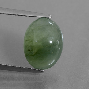 Giadeite Verde naturale da 5.99 ct, Taglio ovale, Traslucido