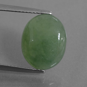 Giadeite Verde naturale da 5.96 ct, Taglio ovale, Traslucido