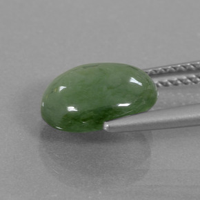 Giadeite Verde naturale da 3.17 ct, Taglio ovale, Traslucido