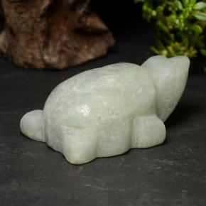 Giadeite naturale verde da 76,06 ct, forma fantasia, opaco