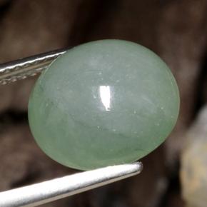 Giadeite Verde chiaro naturale da 8.36 ct, Taglio rotondo, Traslucido