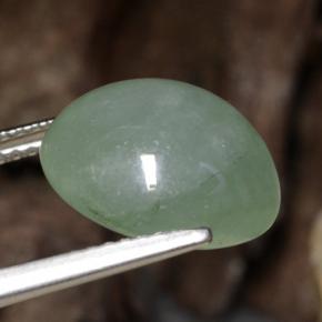 Giadeite Verde chiaro naturale da 8.36 ct, Taglio rotondo, Traslucido