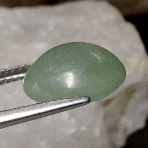 Giadeite Verde medio naturale da 6.93 ct, Taglio rotondo, Traslucido