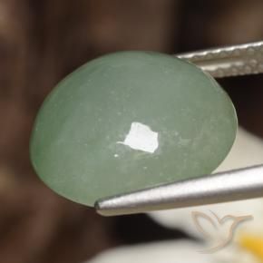 Giadeite Verde chiaro naturale da 7.82 ct, Rotondo, Traslucido