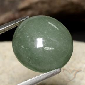 Giadeite Verde medio naturale da 7.91 ct, Rotondo, Traslucido