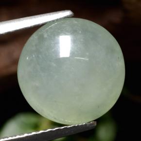 Giadeite naturale verde da 5,77 ct, taglio rotondo, traslucido