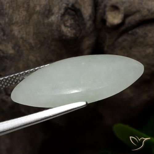 Giadeite Verde chiaro naturale da 7.16 ct, Taglio marquise, Traslucido