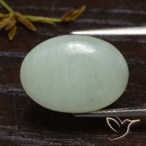 Giadeite Verde medio naturale da 7.82 ct, Ovale, Traslucido