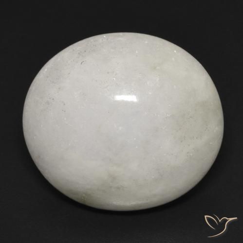 21.10ct Naturale Grigio chiaro Giadeite, Ovale, Traslucido