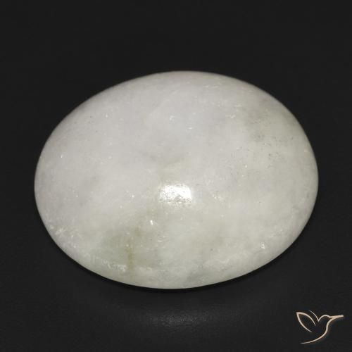 Giadeite Grigio chiaro naturale da 21.10 ct, Ovale, Traslucido