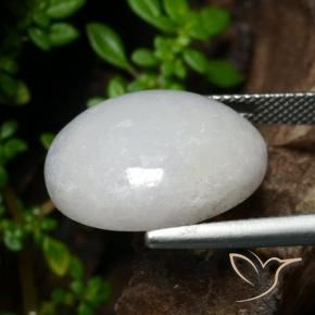 Giadeite Grigio chiaro naturale da 23.15 ct, Ovale, Traslucido