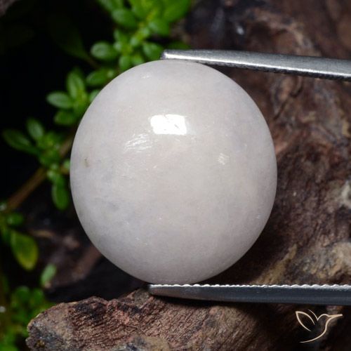 23.31ct Naturale Grigio Giadeite, Ovale, Traslucido