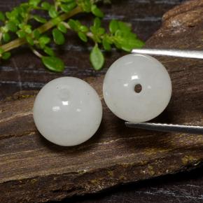 Giadeite naturale verde da 13,42 ct, sfera / palla, traslucido