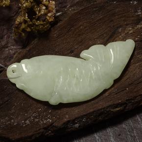 Giadeite naturale verde da 24,61 ct, forma fantasia, traslucido