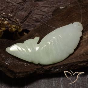 Giadeite Verde grigiastro naturale da 28.99 ct, Taglio a fantasia, Traslucido