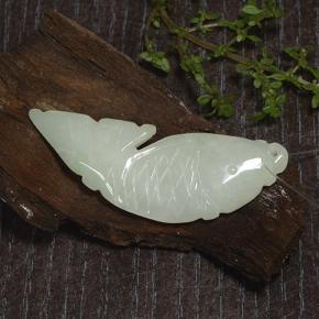 Giadeite naturale verde da 26,32 ct, forma fantasia, traslucido