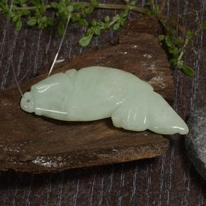 Giadeite Verde medio naturale da 25.28 ct, Forma fantasia, Traslucido