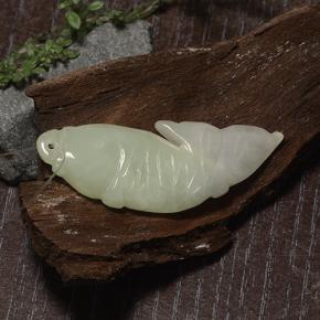 Giadeite naturale verde da 27,99 ct, forma fantasia, traslucido