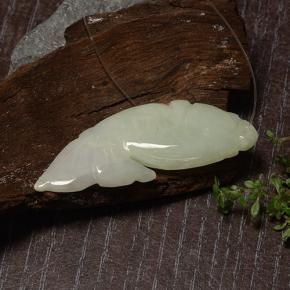 Giadeite naturale verde da 27,99 ct, forma fantasia, traslucido