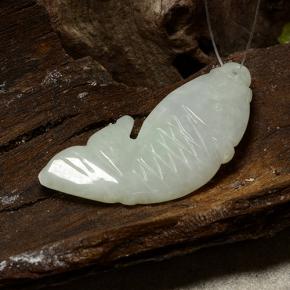 Giadeite naturale verde da 27,74 ct, forma fantasia, traslucido