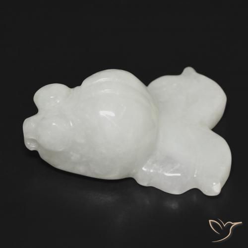 Giadeite Verde grigiastro naturale da 30.20 ct, Taglio a fantasia, Traslucido