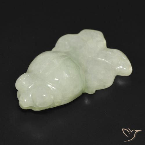Giadeite naturale verde da 29,37 ct, forma fantasia, traslucido