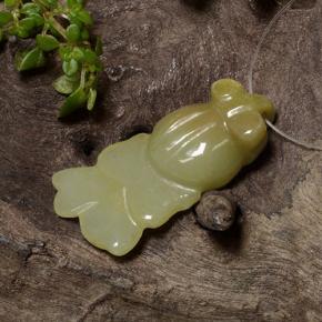 Giadeite naturale verde da 18,42 ct, forma fantasia, traslucido