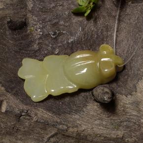 Giadeite naturale verde da 18,42 ct, forma fantasia, traslucido