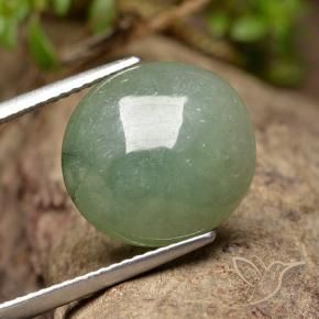 Giadeite Medium Light Green naturale da 7.87 ct, Ovale, Traslucido