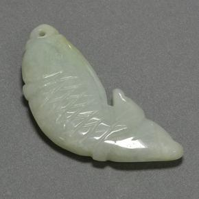 Giadeite naturale verde da 33,14 ct, forma fantasia, traslucido
