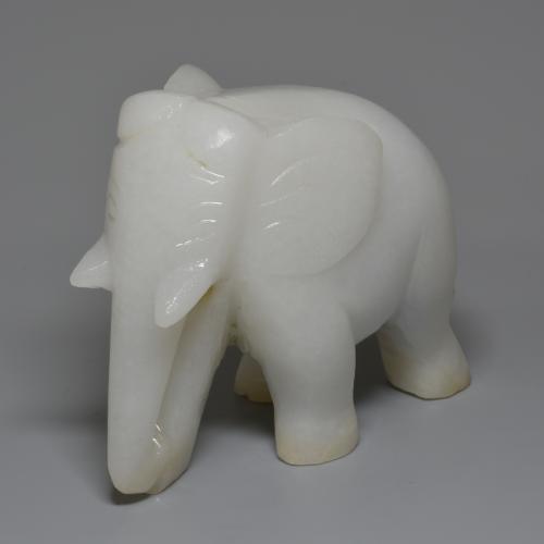 Giadeite Bianco grigio naturale da 1311.99 ct, Forma fantasia, Opaco