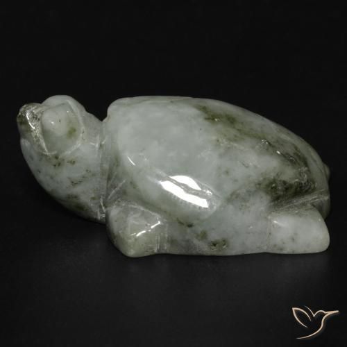 80.14ct Naturale Verde medio Giadeite, Taglio a fantasia, Opaco