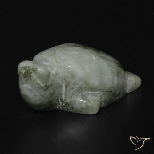 Giadeite Verde medio naturale da 80.14 ct, Taglio a fantasia, Opaco