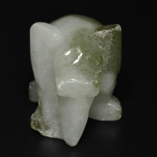 Giadeite naturale verde da 55,46 ct, forma fantasia, opaco