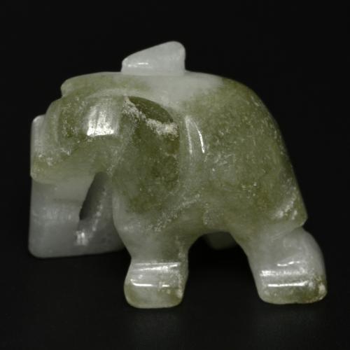 Giadeite naturale verde da 55,46 ct, forma fantasia, opaco