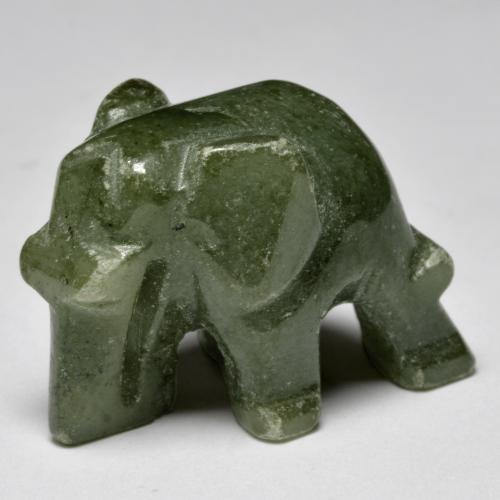 Giadeite naturale verde da 52,61 ct, forma fantasia, opaco