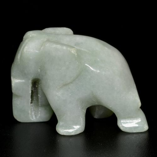 Giadeite Grigio chiaro naturale da 53.78 ct, Forma fantasia, Opaco