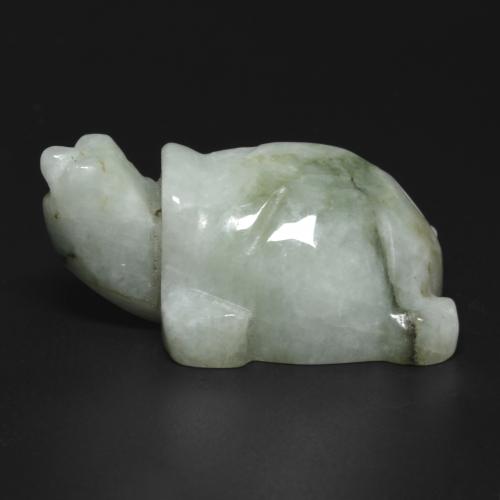 Giadeite naturale verde da 117,19 ct, forma fantasia, opaco