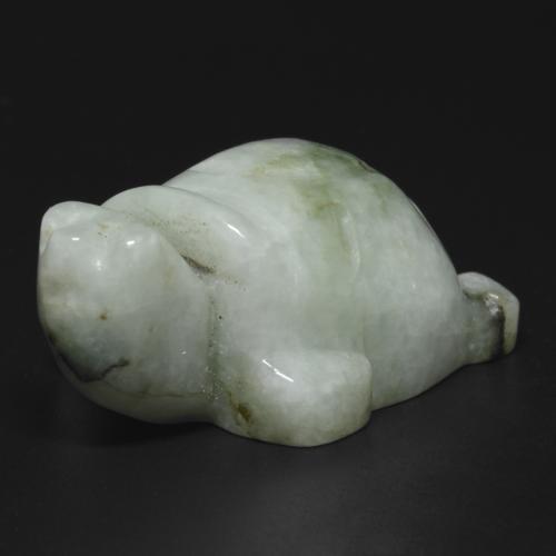 Giadeite naturale verde da 117,19 ct, forma fantasia, opaco