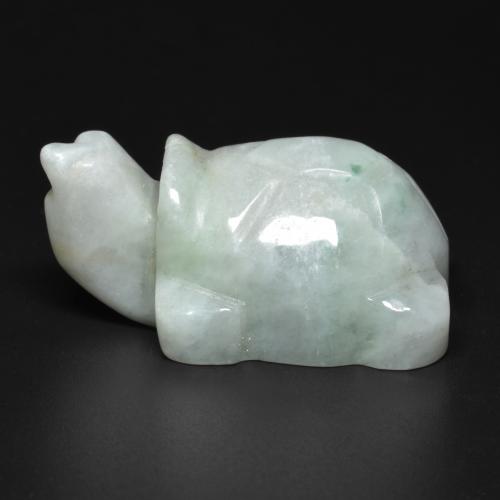 Giadeite naturale verde da 117,18 ct, forma fantasia, opaco