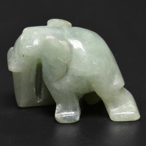 Giadeite Verde muschio naturale da 58.10 ct, Forma fantasia, Opaco