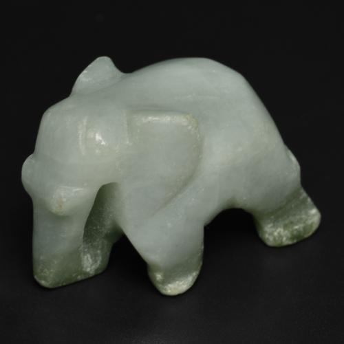 Giadeite Verde medio naturale da 68.64 ct, Forma fantasia, Opaco