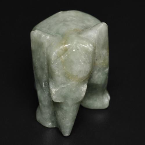 Giadeite naturale verde da 64,53 ct, forma fantasia, opaco