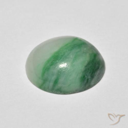 Giadeite Menta verde naturale da 4.12 ct, Ovale, Opaco
