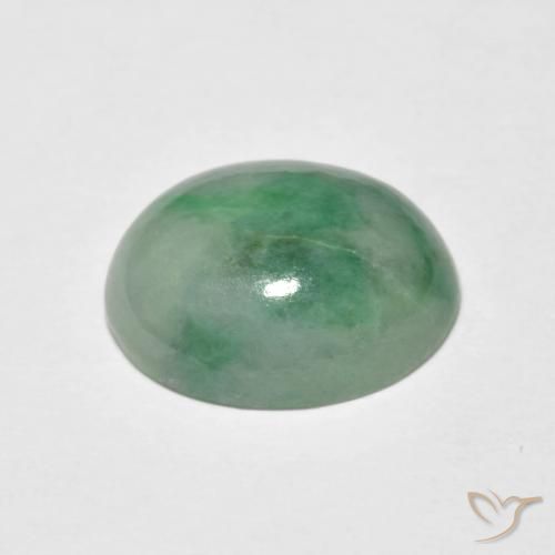 Giadeite Verde chiaro naturale da 5.23 ct, Ovale, Opaco