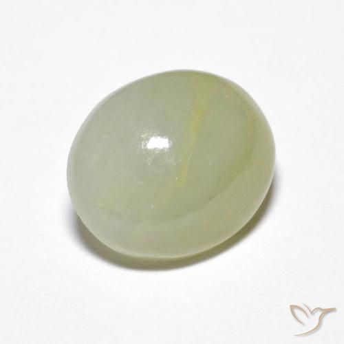 Giadeite Verde medio naturale da 4.62 ct, Ovale, Traslucido