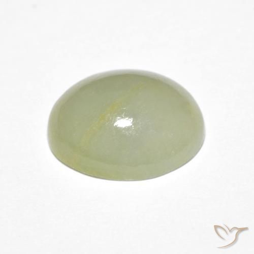 Giadeite Verde medio naturale da 4.62 ct, Ovale, Traslucido