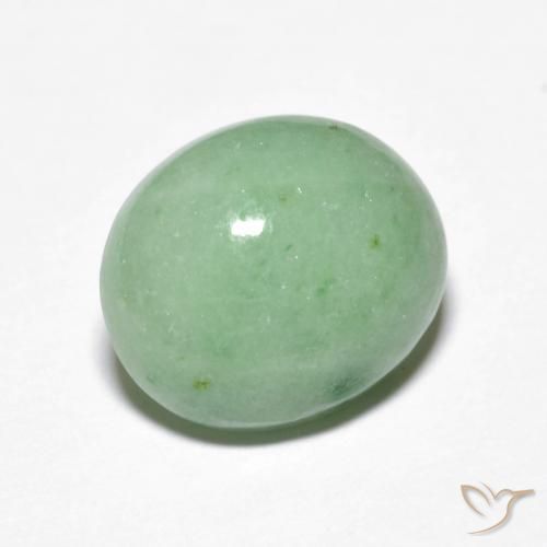 Giadeite Verde caldo naturale da 4.32 ct, Ovale, Opaco